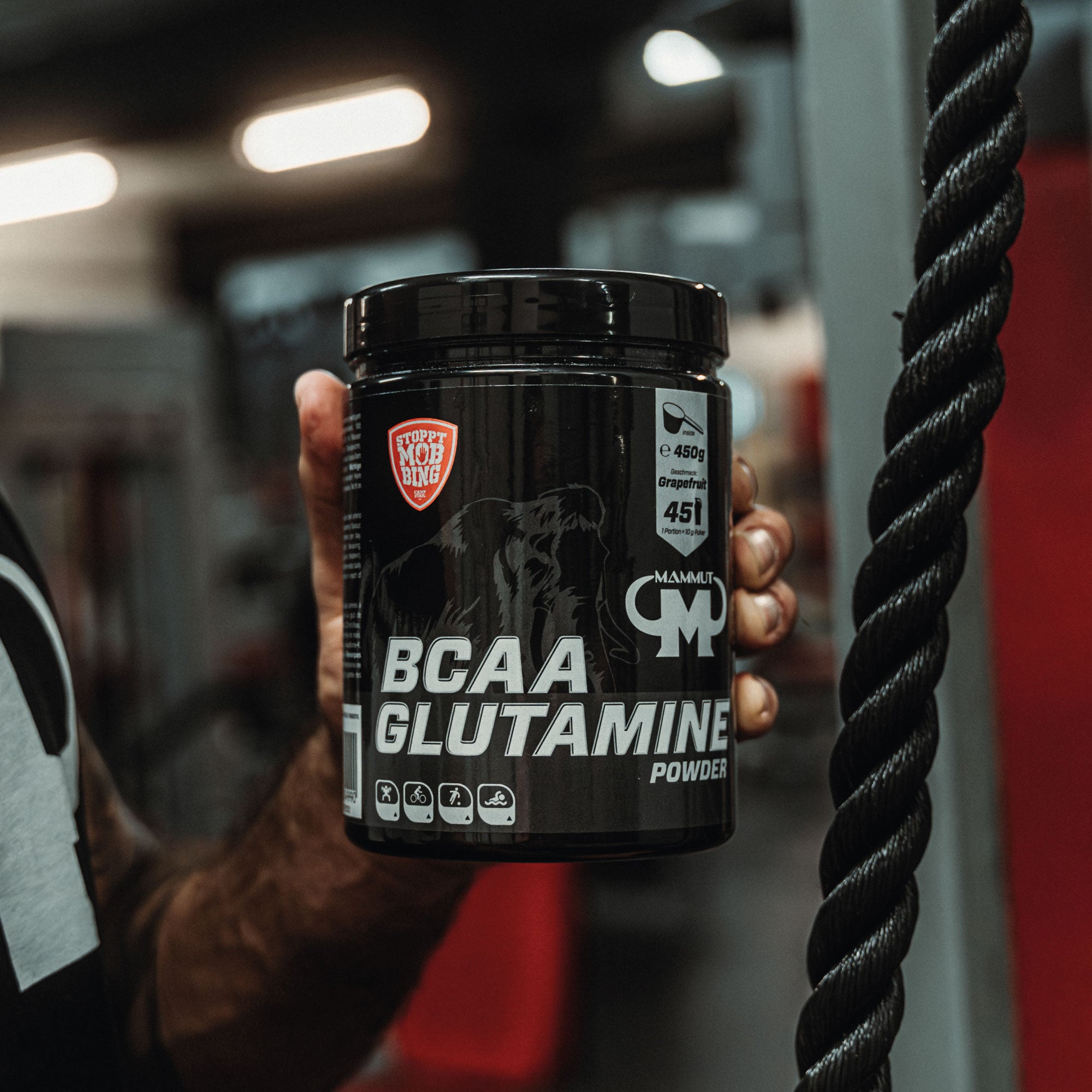 BCAA Glutamine Powder - Grapefruit - 450 g Dose#_