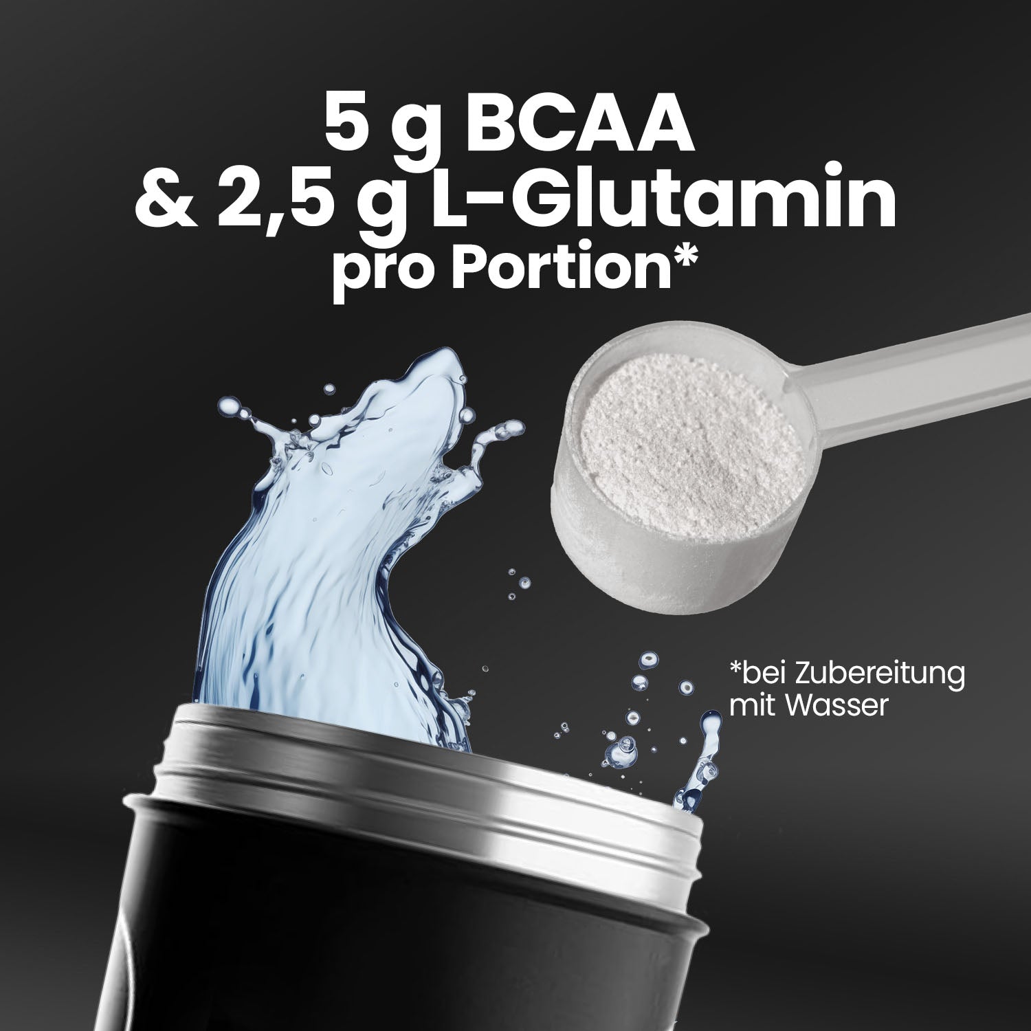 BCAA Glutamine Powder - Grapefruit - 450 g Dose#_