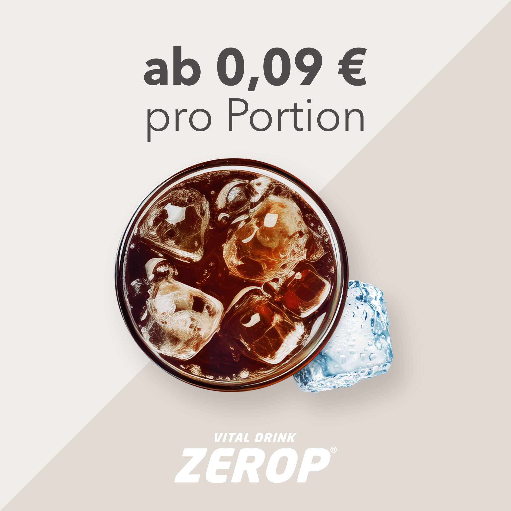 Vital Drink Zerop - Cola - 1000 ml Flasche#geschmack_cola