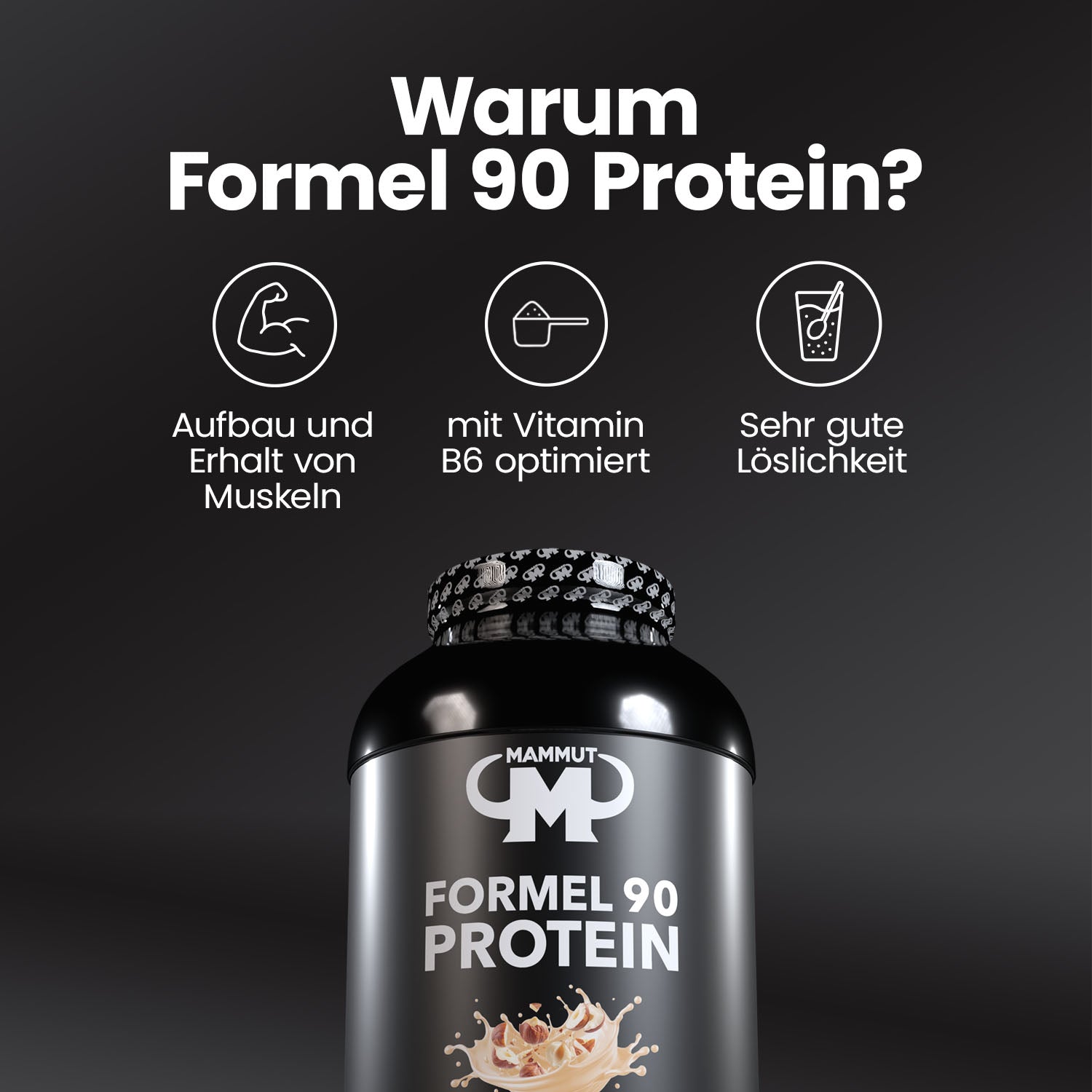 Formel 90 Protein - Cream Nut - 3000 g Dose#geschmack_cream-nut