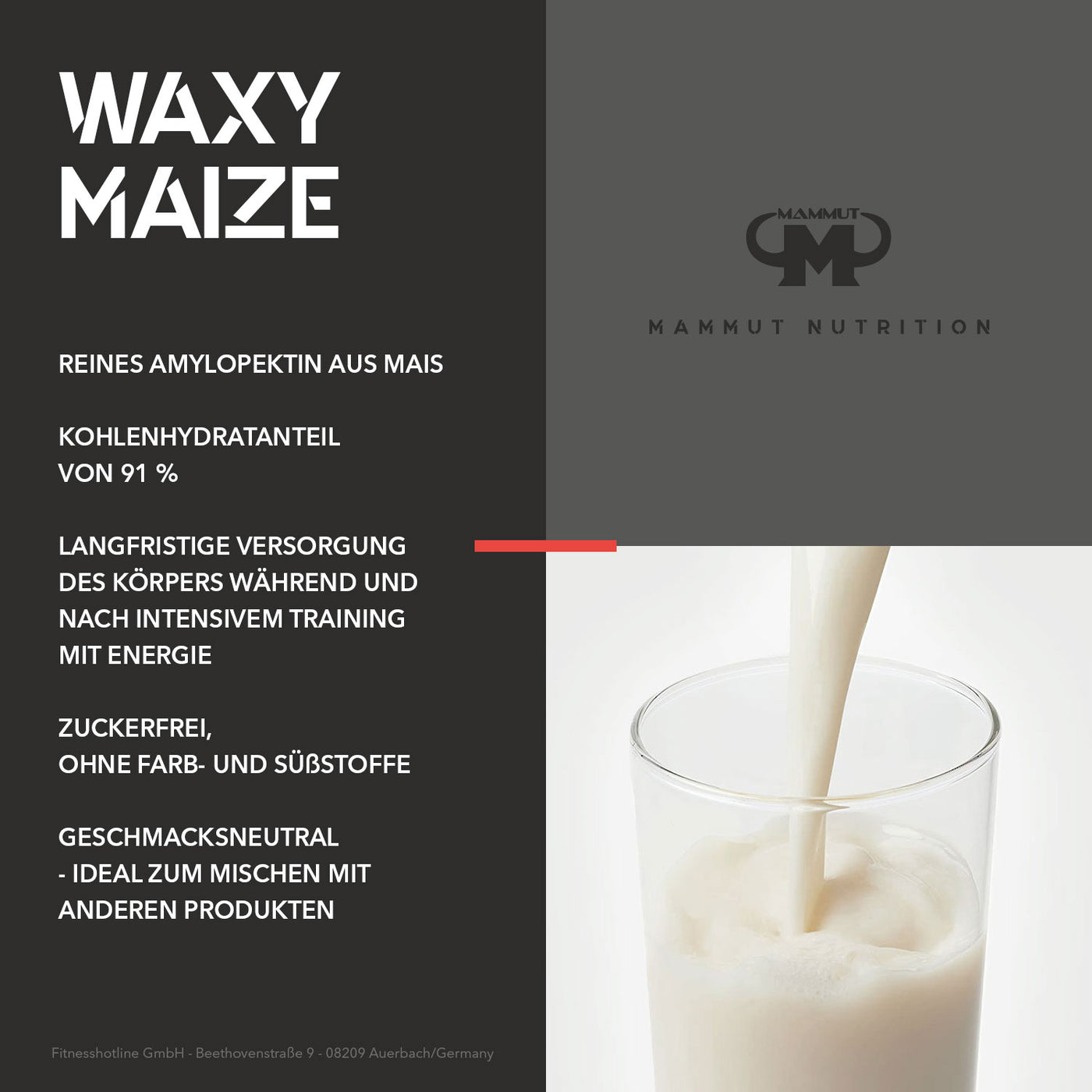 Amylopektin Waxy Maize Gain - Neutral - 1500 g Zipp-Beutel#_