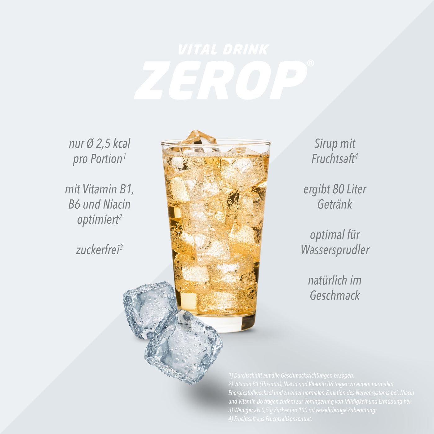 Vital Drink Zerop - Energy - 1000 ml Flasche#geschmack_energy