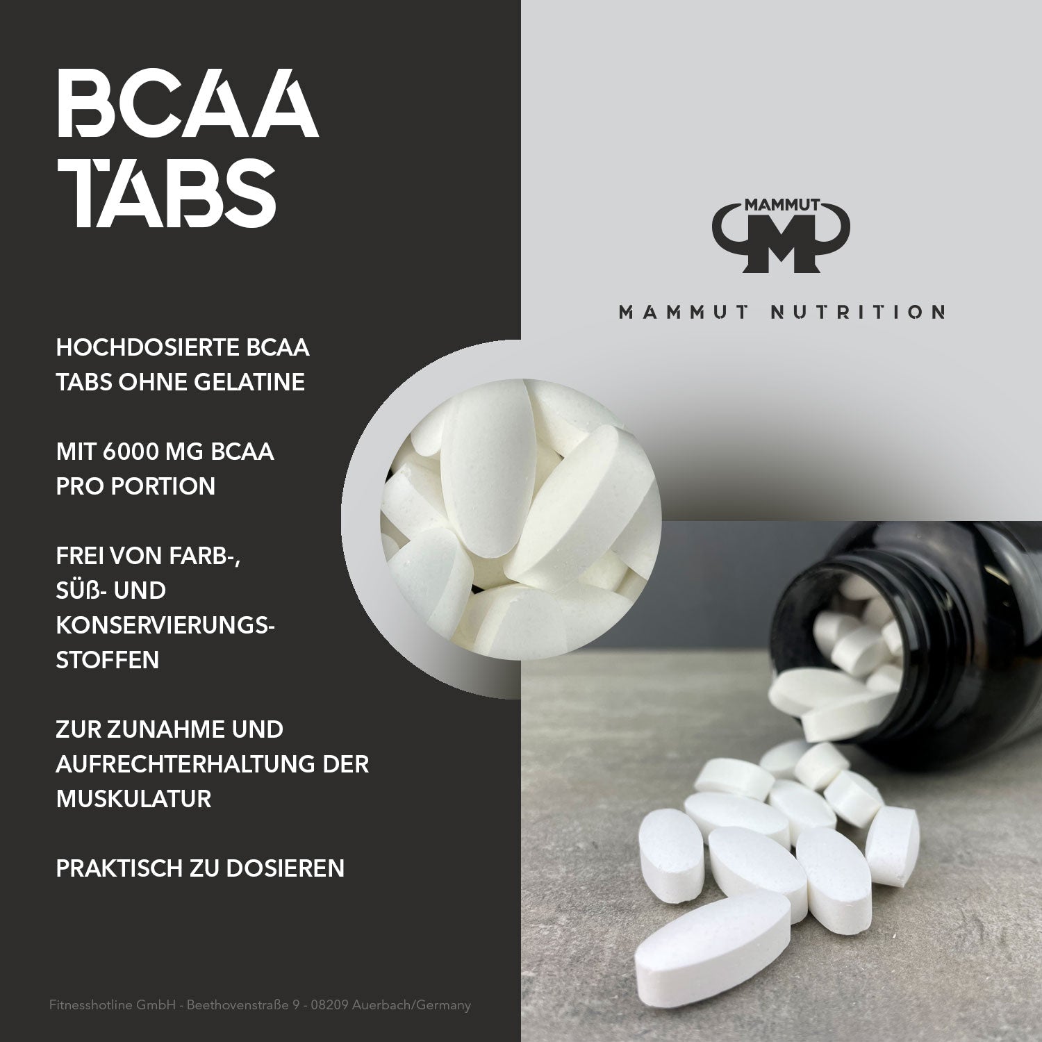BCAA Tabs - 180 Stück / Dose#_
