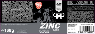 Zinc Tabs - 240 Stück/Dose#_