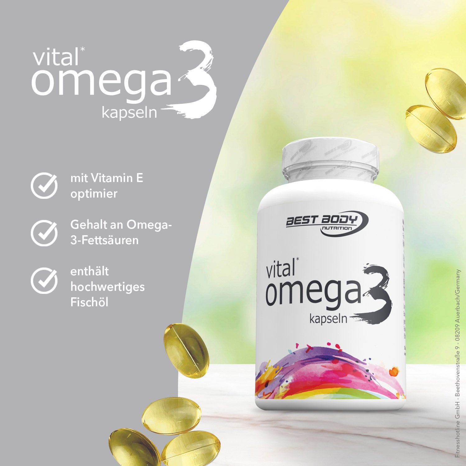 Vital Omega 3 Kapseln - 120 Stück/Dose#_