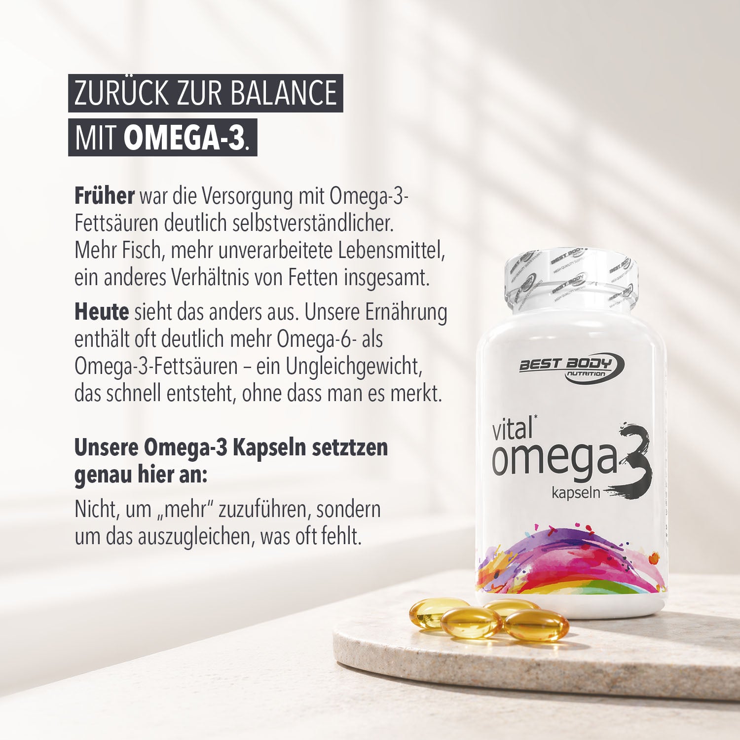 Vital Omega 3 Kapseln - 120 Stück/Dose#_