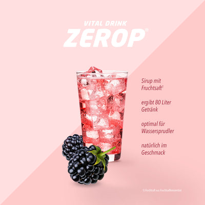 Vital Drink Zerop - Brombeere - 1 L + Dosierpumpe#geschmack_brombeere