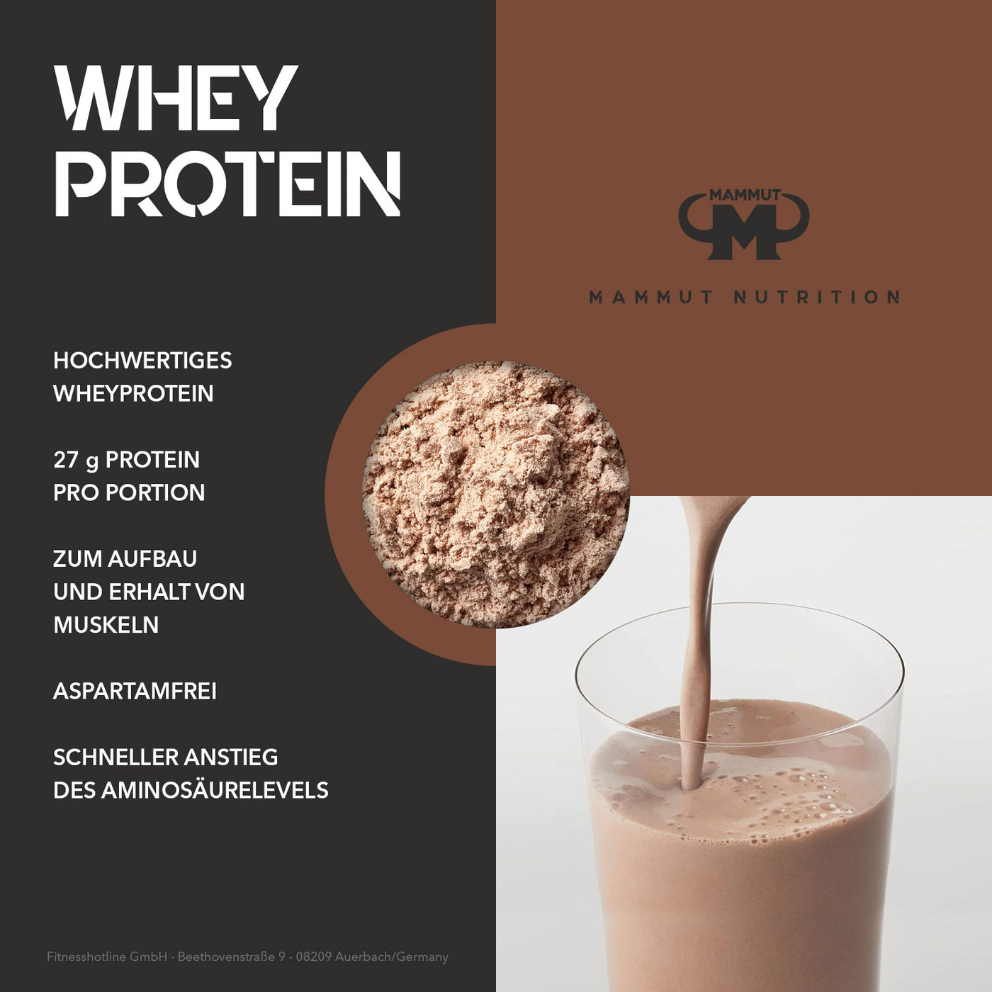 Whey Protein - Chocolate - 1000 g Zipp-Beutel#geschmack_chocolate