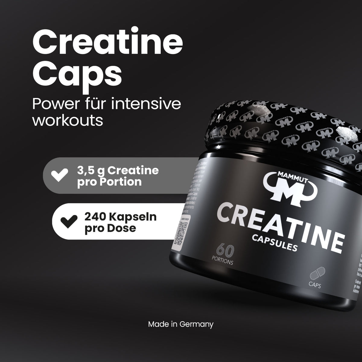 Creatine Caps - 240 Stück/Dose#_