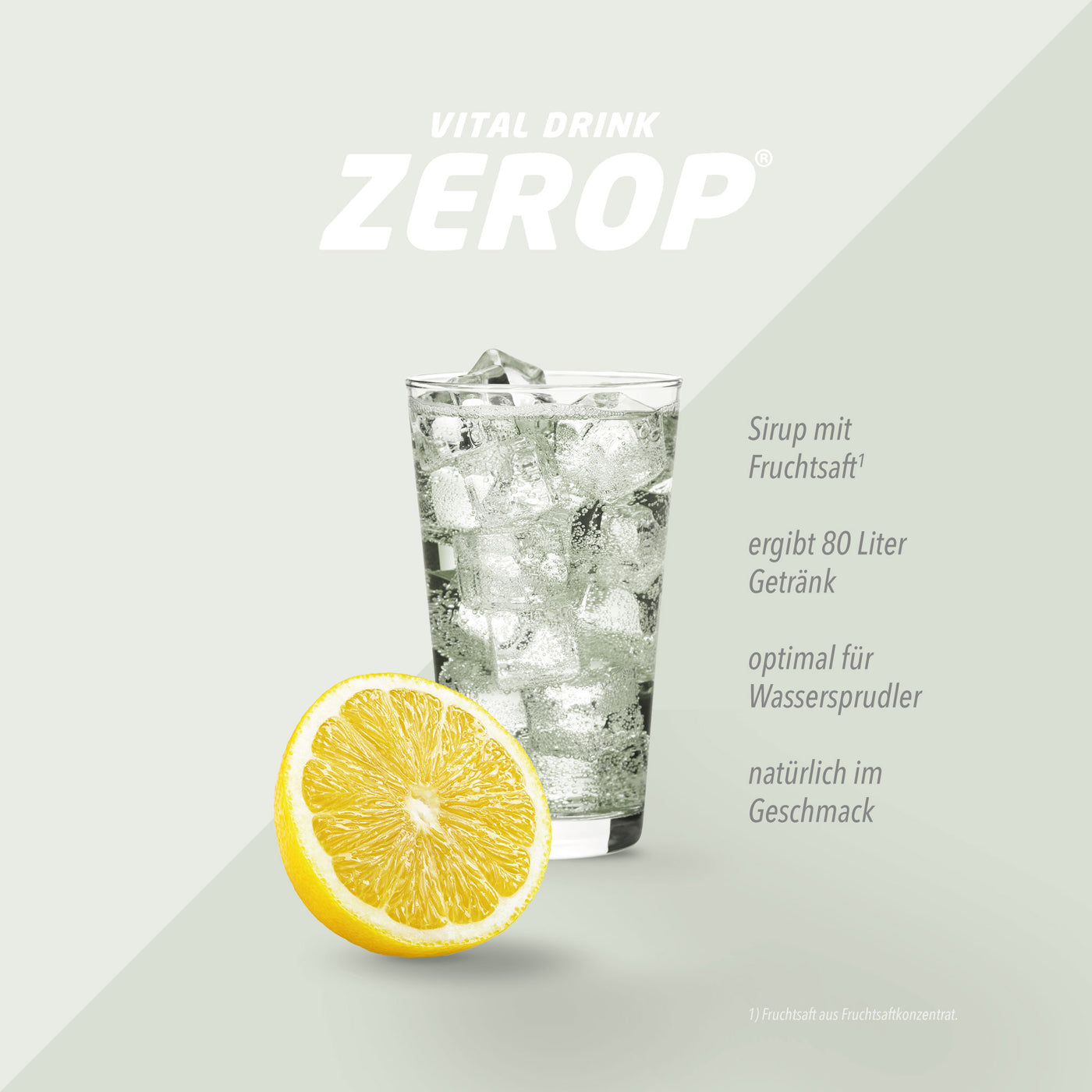 Vital Drink Zerop - Bitter Lemon - 1000 ml Flasche#geschmack_bitter-lemon