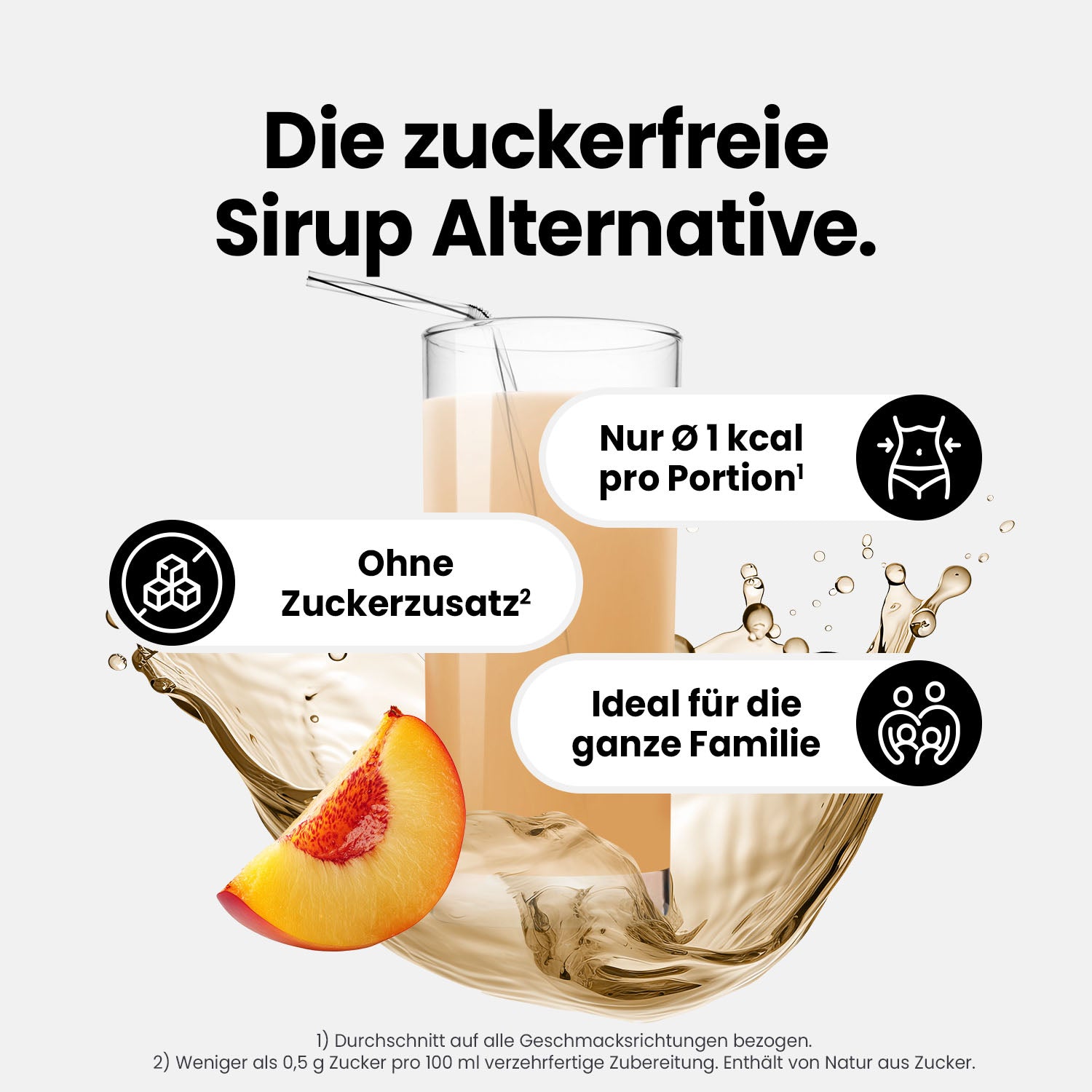 Vital Drink Zerop - Eistee Pfirsich - 1000 ml Flasche#geschmack_eistee-pfirsich