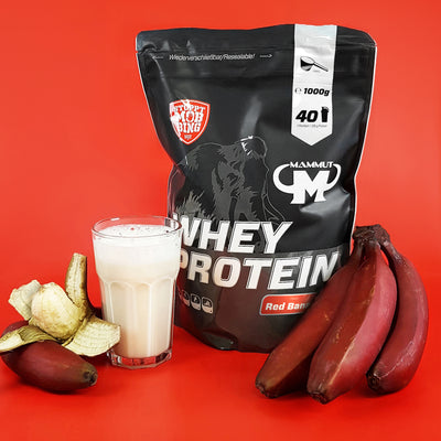 Whey Protein - Red Banana - 1000 g Zipp-Beutel#geschmack_red-banana