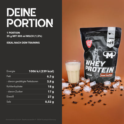 Whey Protein - Iced Coffee - 1000 g Zipp-Beutel#geschmack_iced-coffee