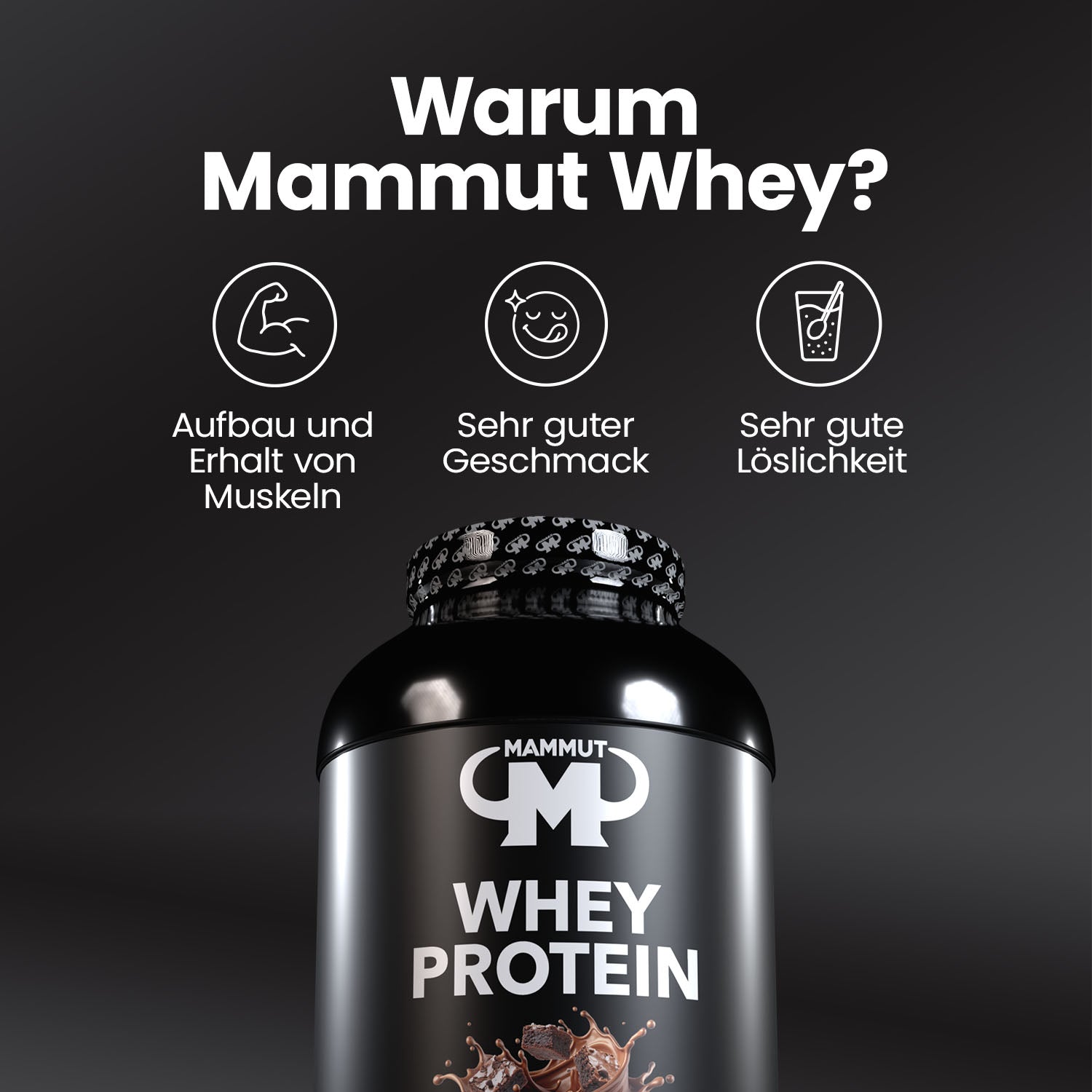 Whey Protein - Brownie - 3000 g Dose#geschmack_brownie