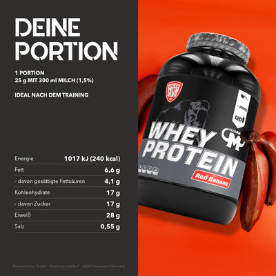 Whey Protein - Red Banana - 3000 g Dose#geschmack_red-banana