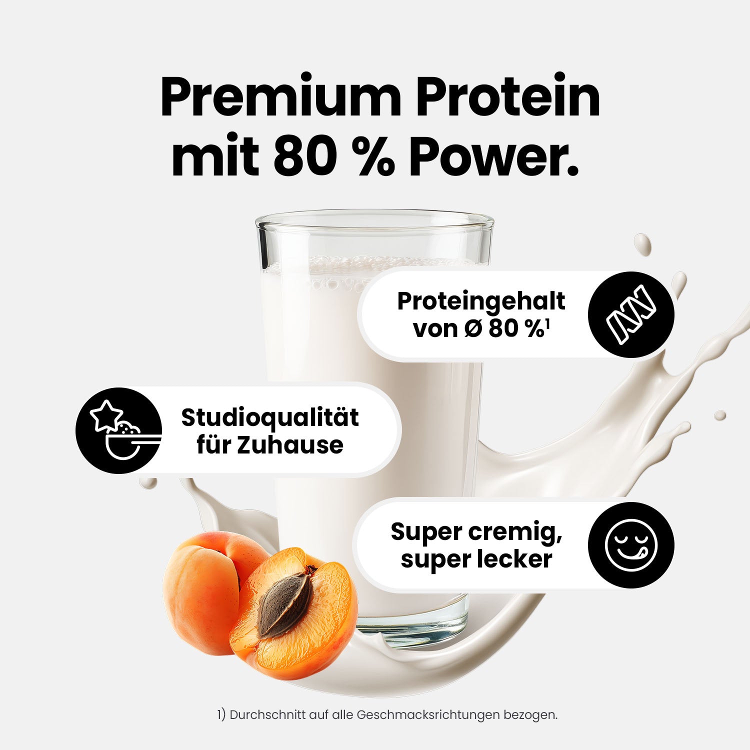 Gourmet Premium Pro Protein - Peach Apricot Yoghurt - 1000 g Zipp-Beutel#geschmack_peach-apricot-yoghurt