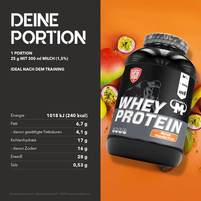 Whey Protein - Mango Passion Fruit - 3000 g Dose#geschmack_mango-passion-fruit