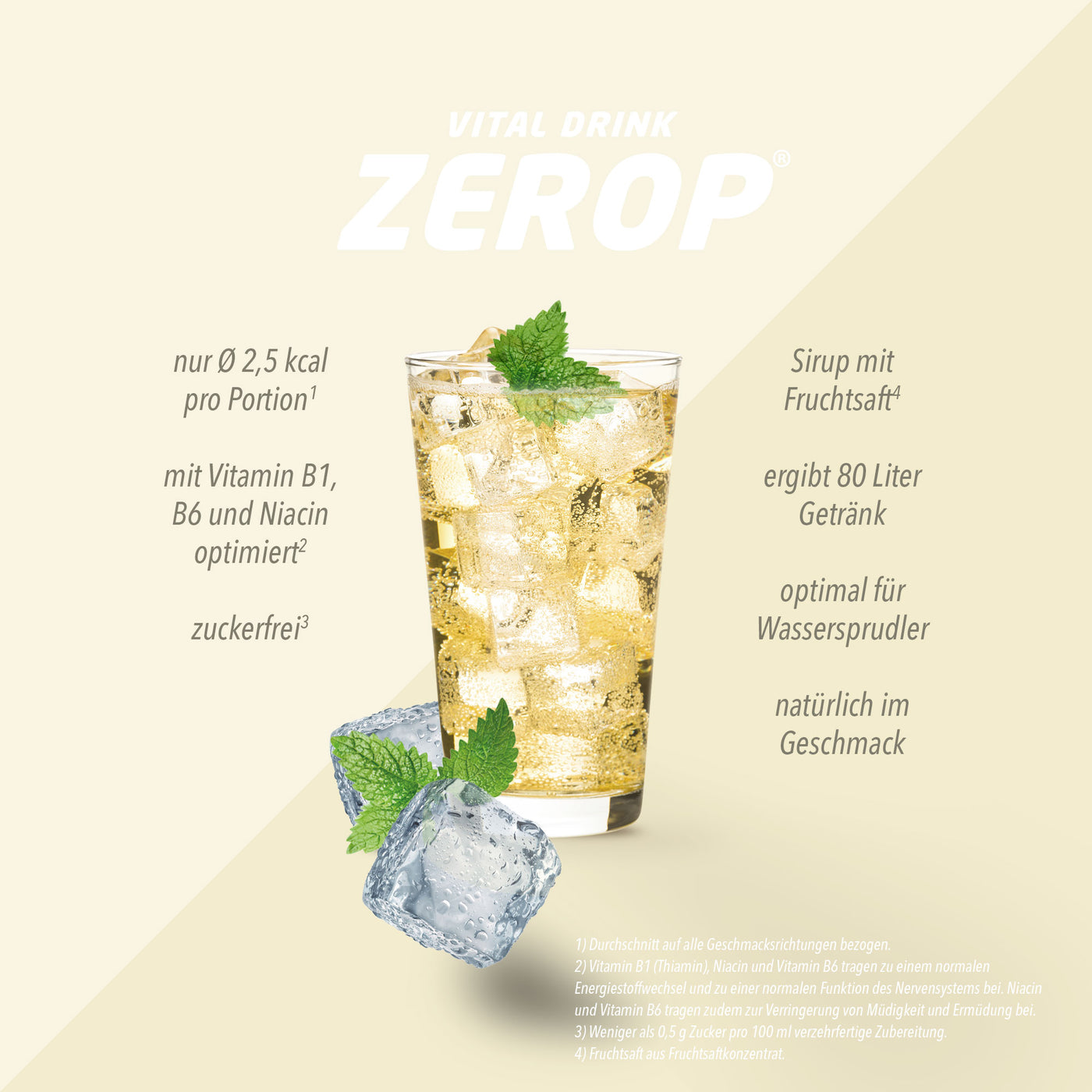 Vital Drink Zerop - Kräuterlimonade - 1000 ml Flasche#geschmack_kr-uterlimonade