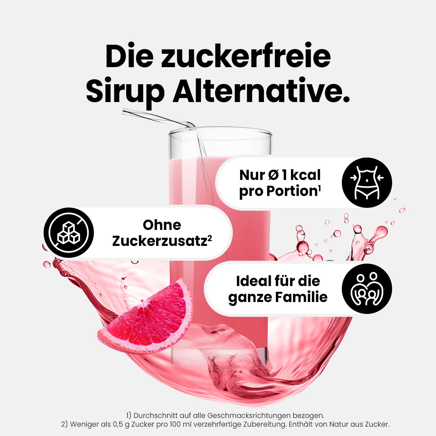 Vital Drink Zerop - Pink Grapefruit - 1 L + Dosierpumpe#geschmack_pink-grapefruit