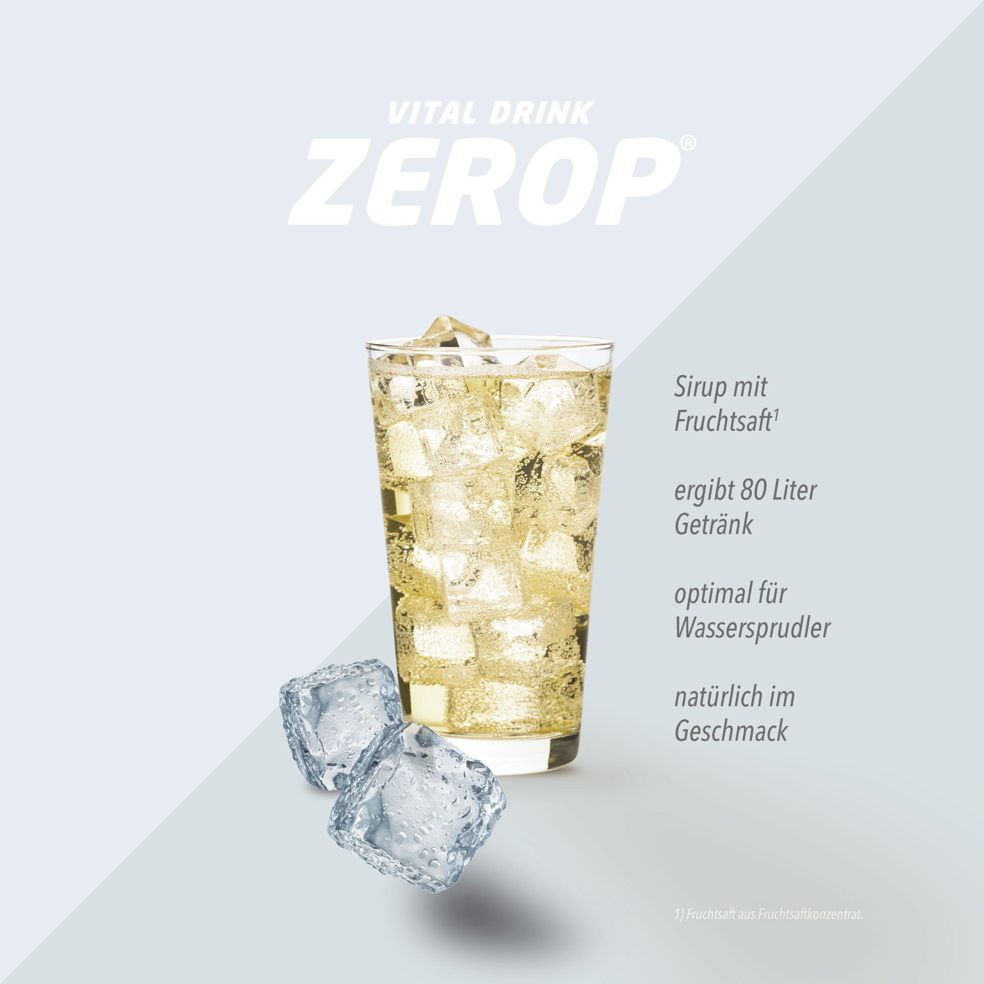 Vital Drink Zerop - Ginger Ale - 1000 ml Flasche#geschmack_ginger-ale