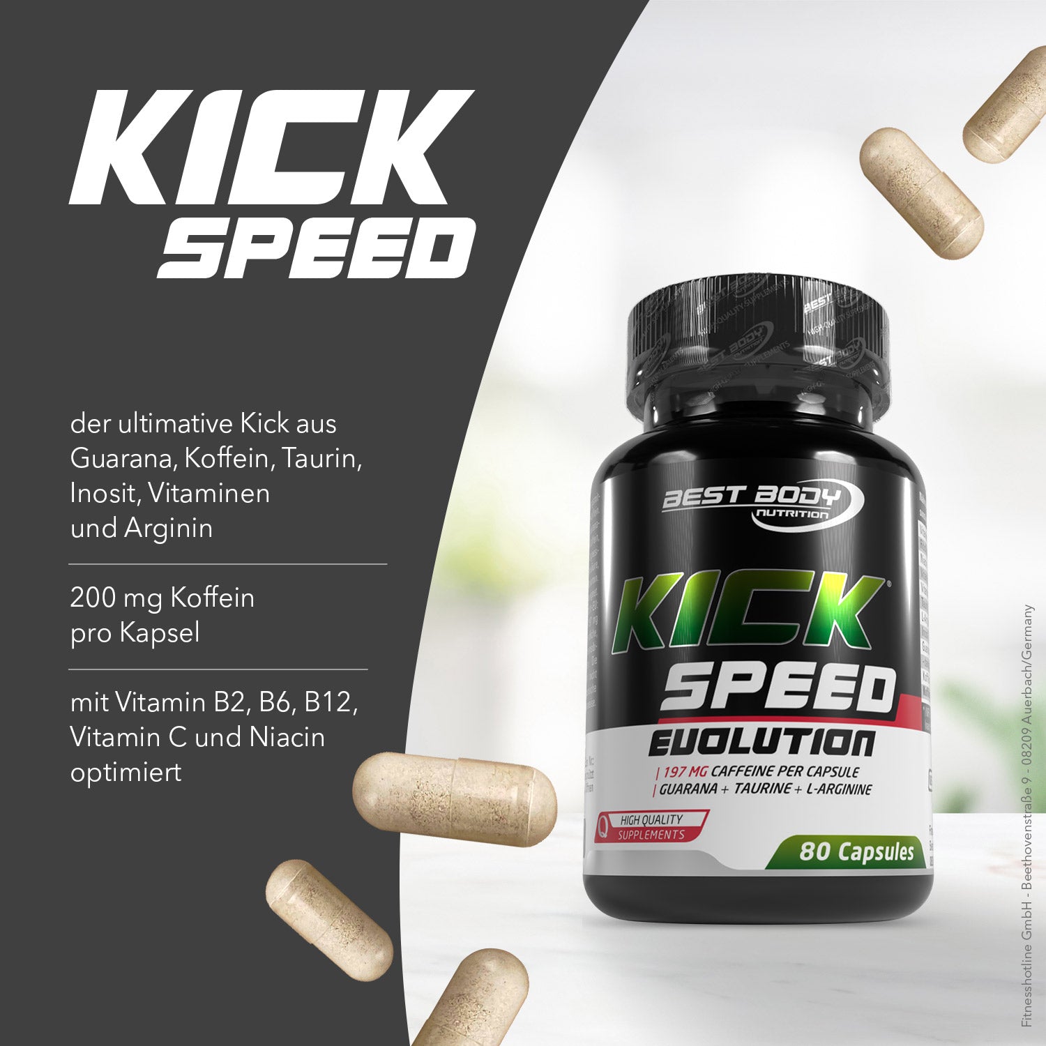 Professional Kick Speed Evolution Caps - 80 Stück/Dose#_