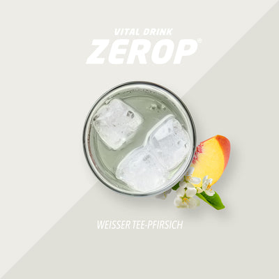 Vital Drink Zerop - Weißer Tee Pfirsich - 1000 ml Flasche#geschmack_wei-er-tee-pfirsich