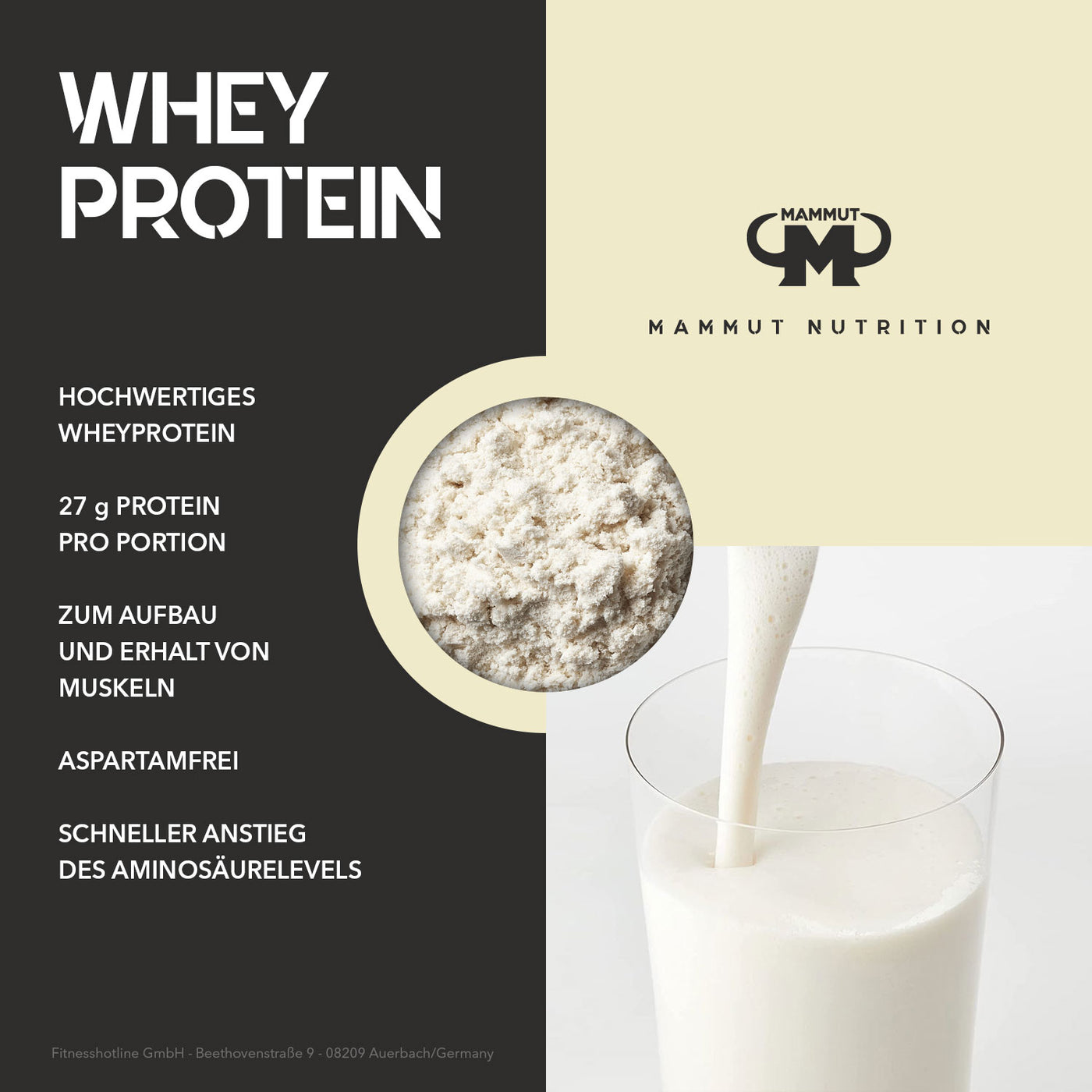 Whey Protein - Milk & Honey - 1000 g Zipp-Beutel#geschmack_milk-honey