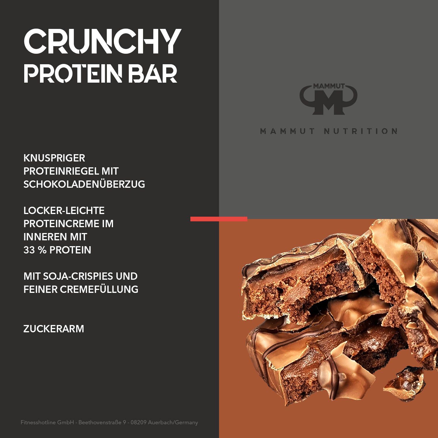 Crunchy Protein Bar - Almond Brownie - 45 g Riegel#geschmack_almond-brownie