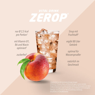 Vital Drink Zerop - Eistee Pfirsich - 500 ml Flasche#geschmack_eistee-pfirsich