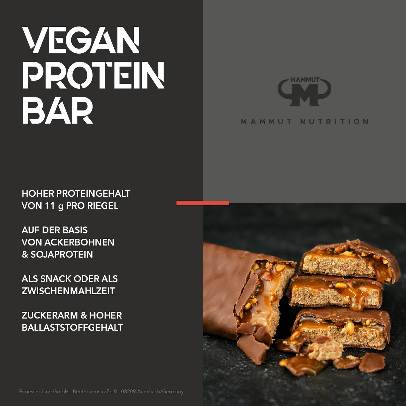 Vegan Protein Bar - Chunky Peanut Caramel - 45 g Riegel#geschmack_chunky-peanut-caramel