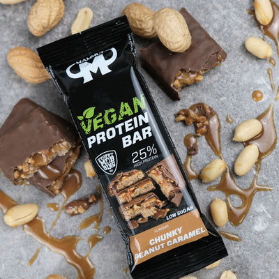 Vegan Protein Bar - Chunky Peanut Caramel - 45 g Riegel