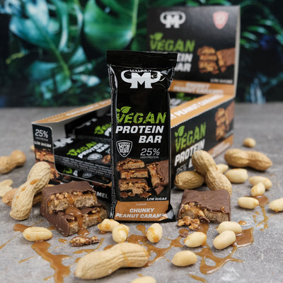 Vegan Protein Bar - Chunky Peanut Caramel - 45 g Riegel