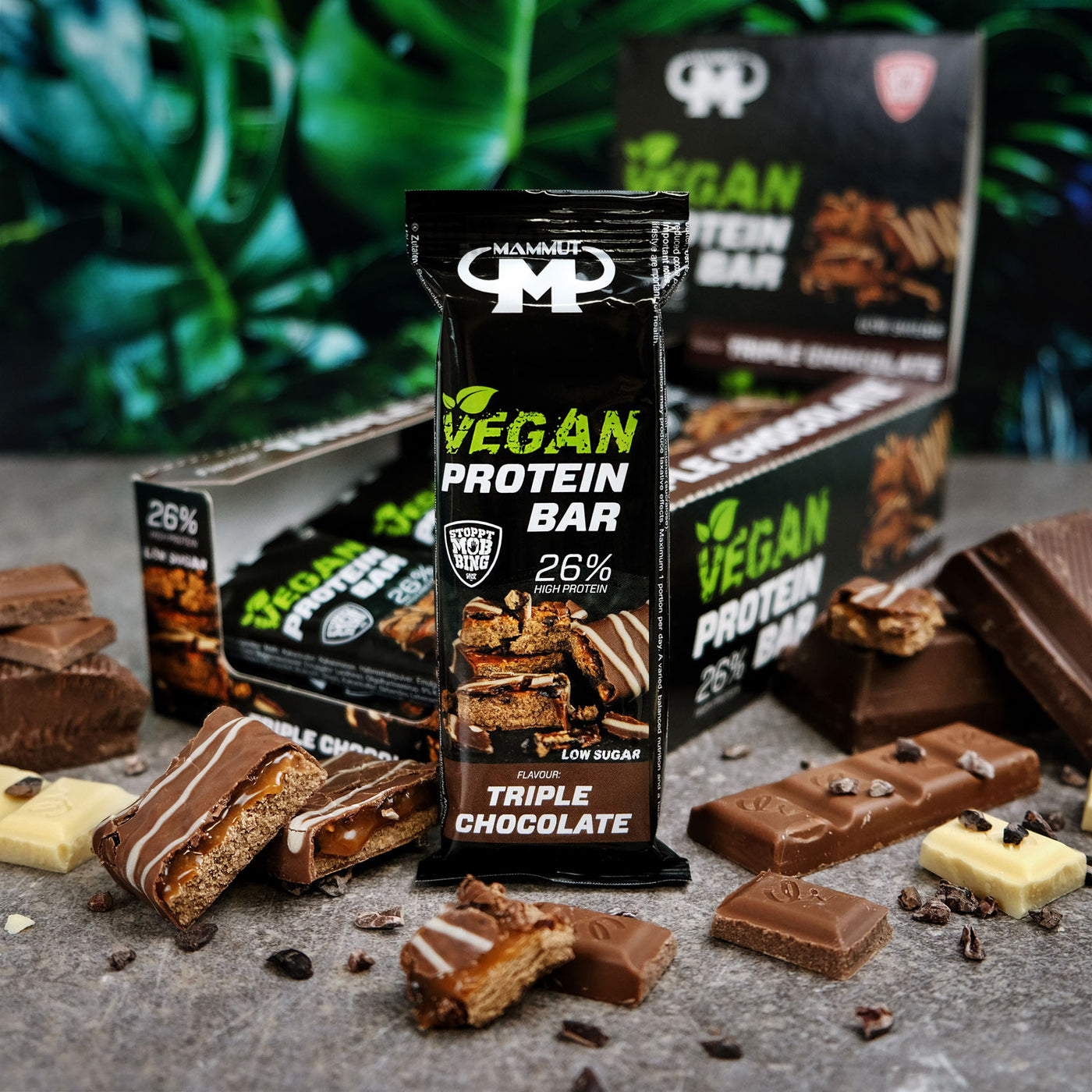 Vegan Protein Bar - Triple Chocolate - 45 g Riegel