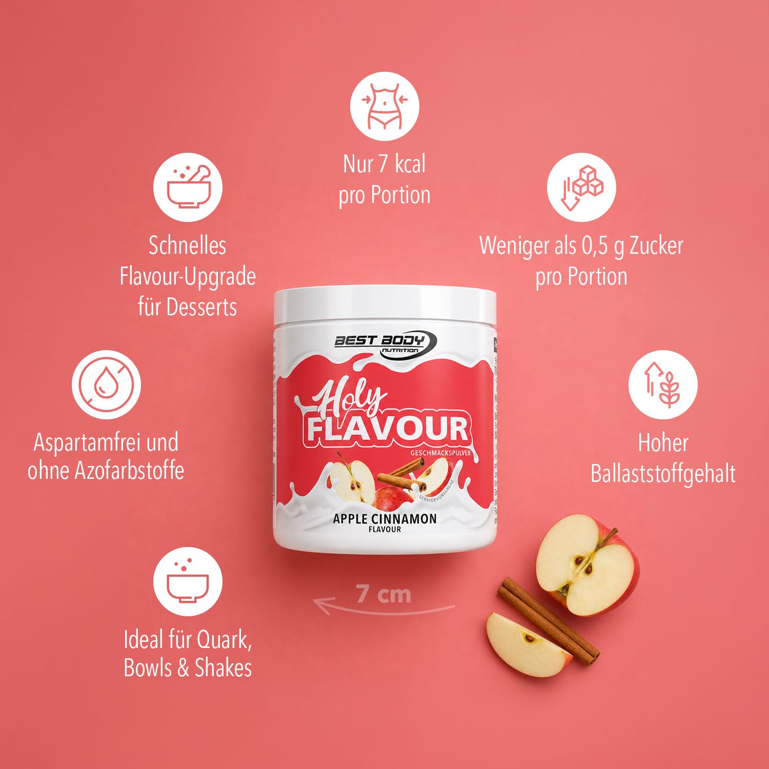 Holy Flavour - Geschmackspulver - Apple Cinnamon - 90 g Dose#geschmack_apple-cinnamon