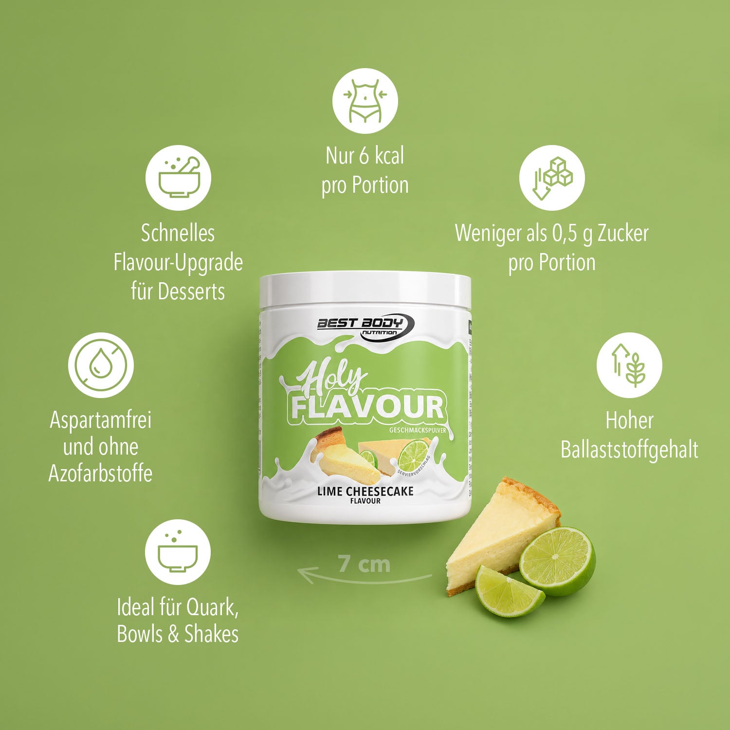 Holy Flavour - Geschmackspulver - Lime Cheesecake - 90 g Dose#geschmack_lime-cheescake