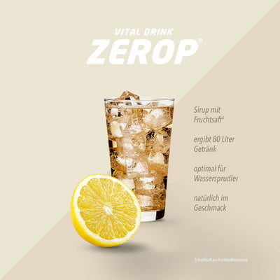 Vital Drink Zerop - Eistee Zitrone - 1000 ml Flasche#geschmack_eistee-zitrone