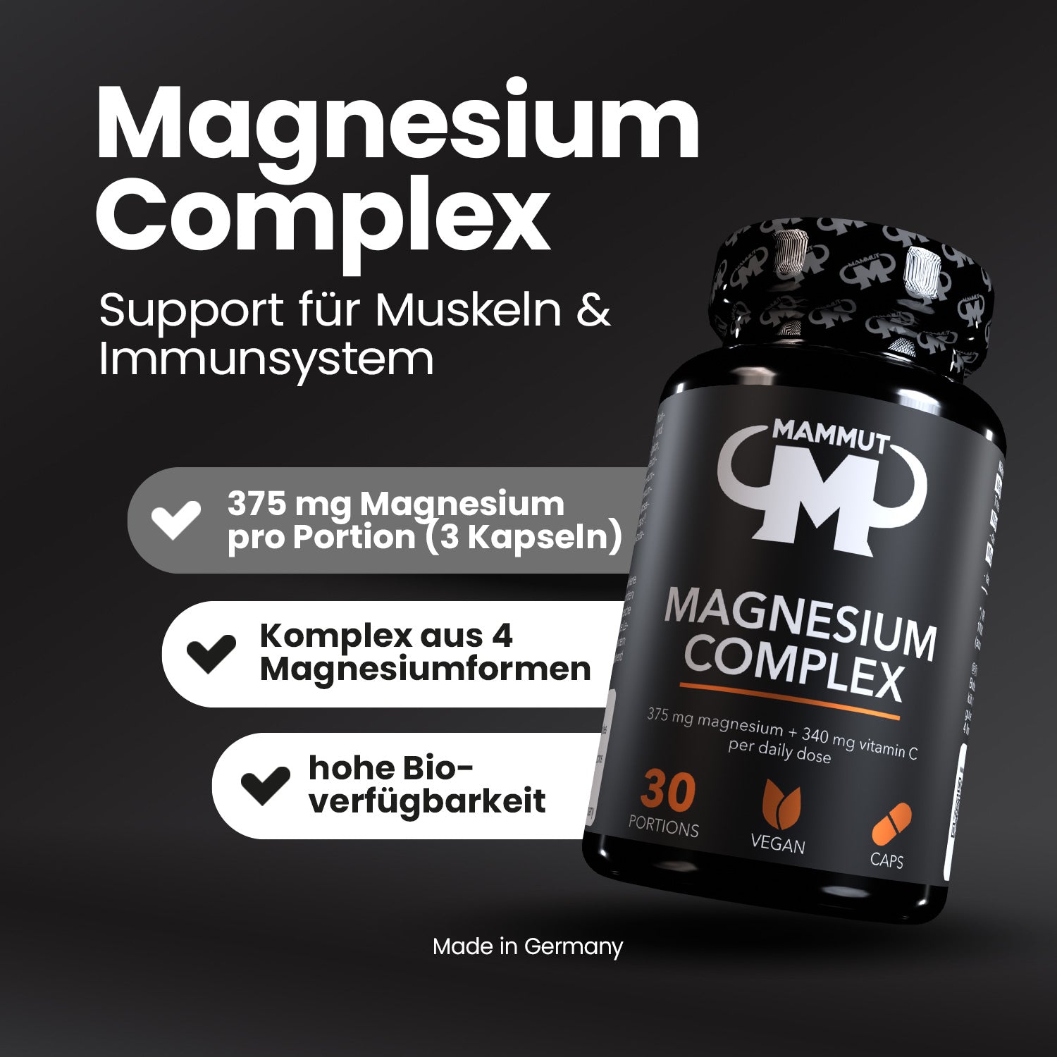 Magnesium Complex - Caps - 90 Stück/Dose#_