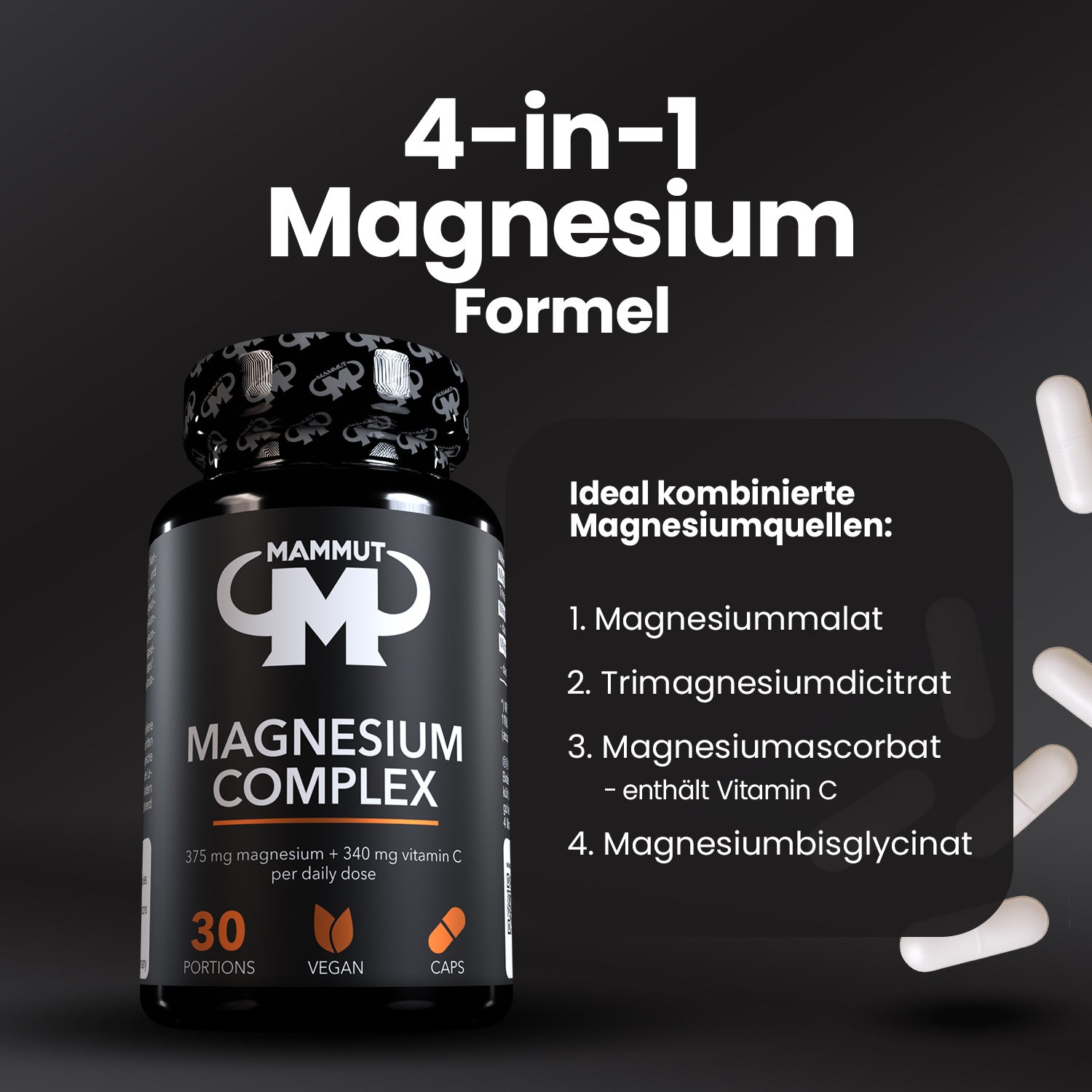 Magnesium Complex - Caps - 90 Stück/Dose#_