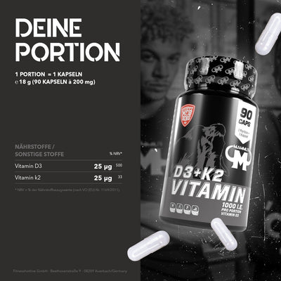 Vitamin D3 + K2 Caps - 90 Stück/Dose#_