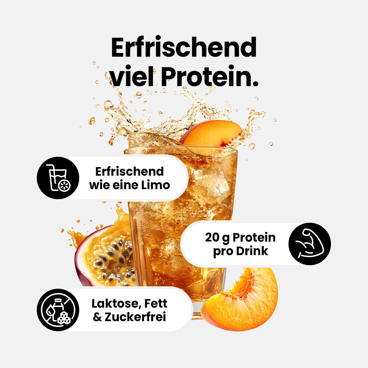 Clear Water Whey Drink - RTD - Exotic - 500 ml PET Flasche#geschmack_exotic