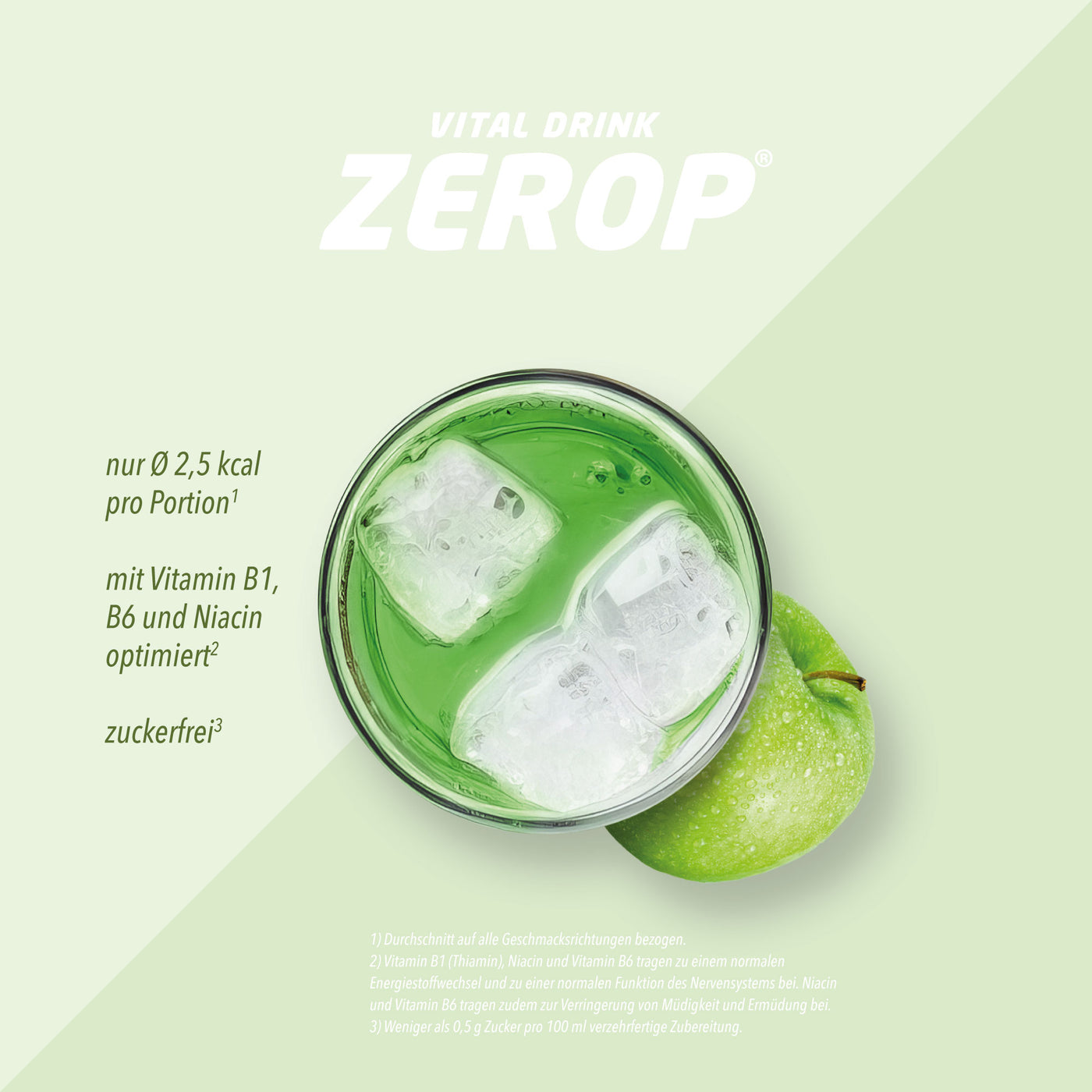 Vital Drink Zerop - Grüner Apfel - 1000 ml Flasche#geschmack_gr-ner-apfel