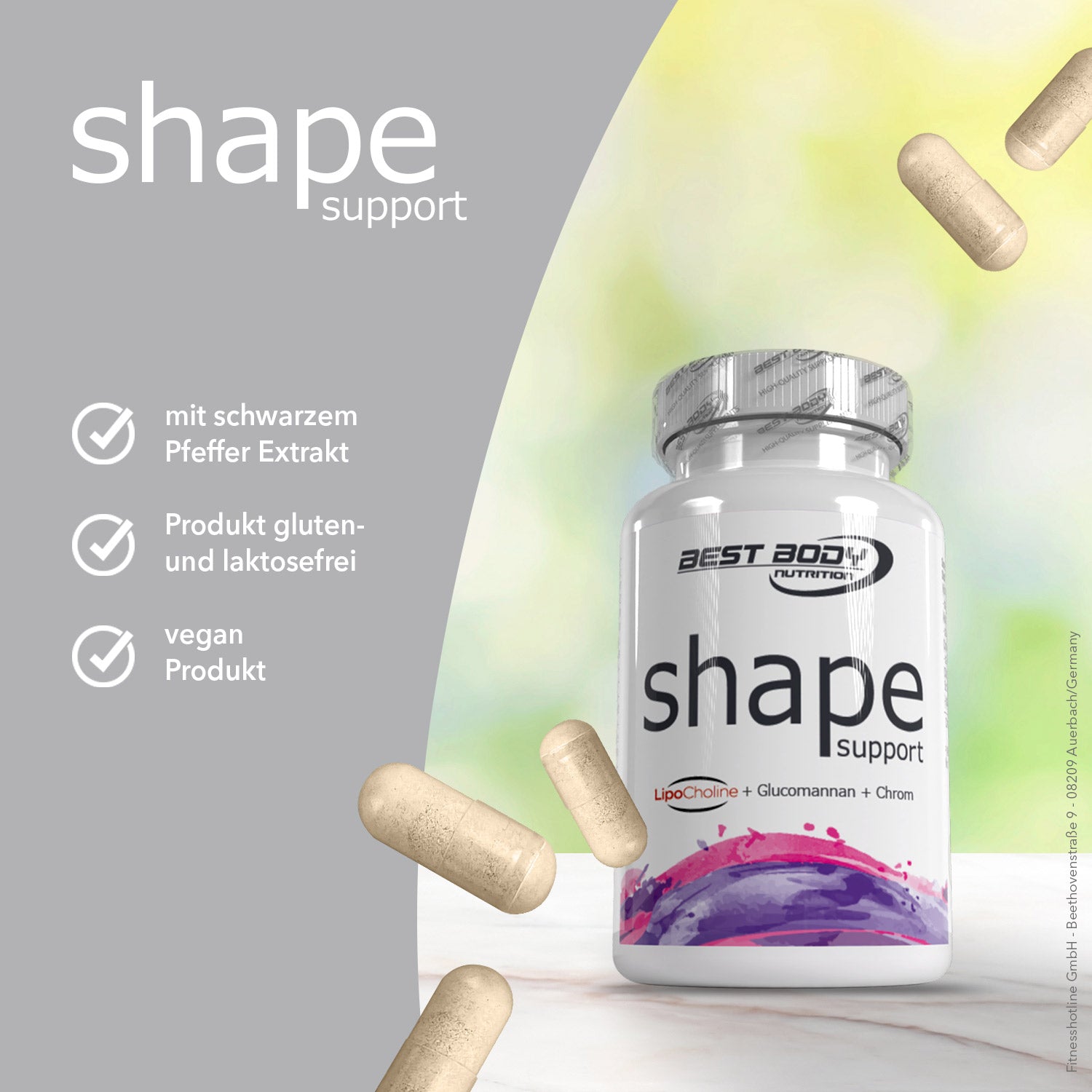 Shape Support - Caps - 90 Stück/Dose#_