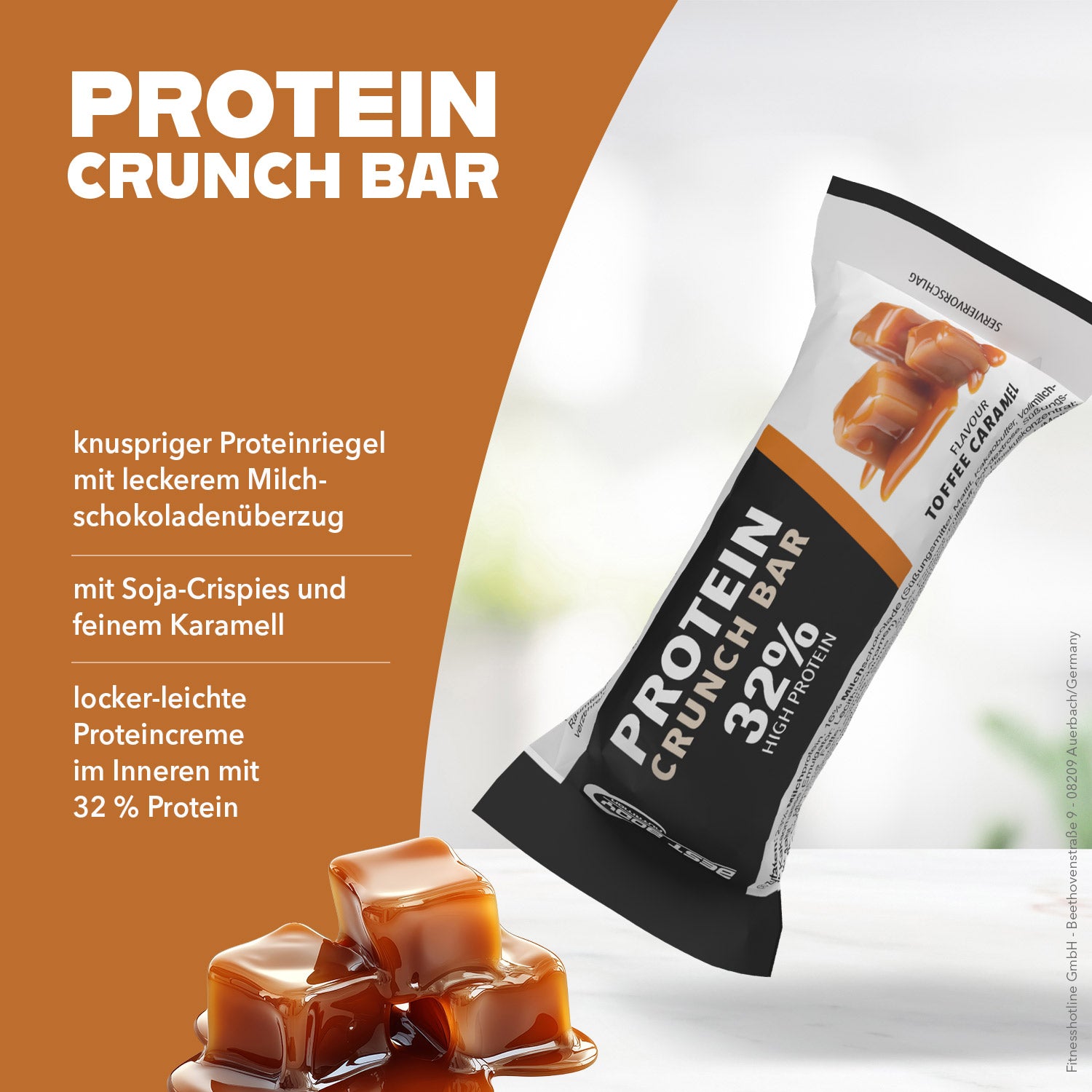 Protein Crunch Bar - Toffee Caramel - 35 g Riegel#geschmack_toffee-caramel