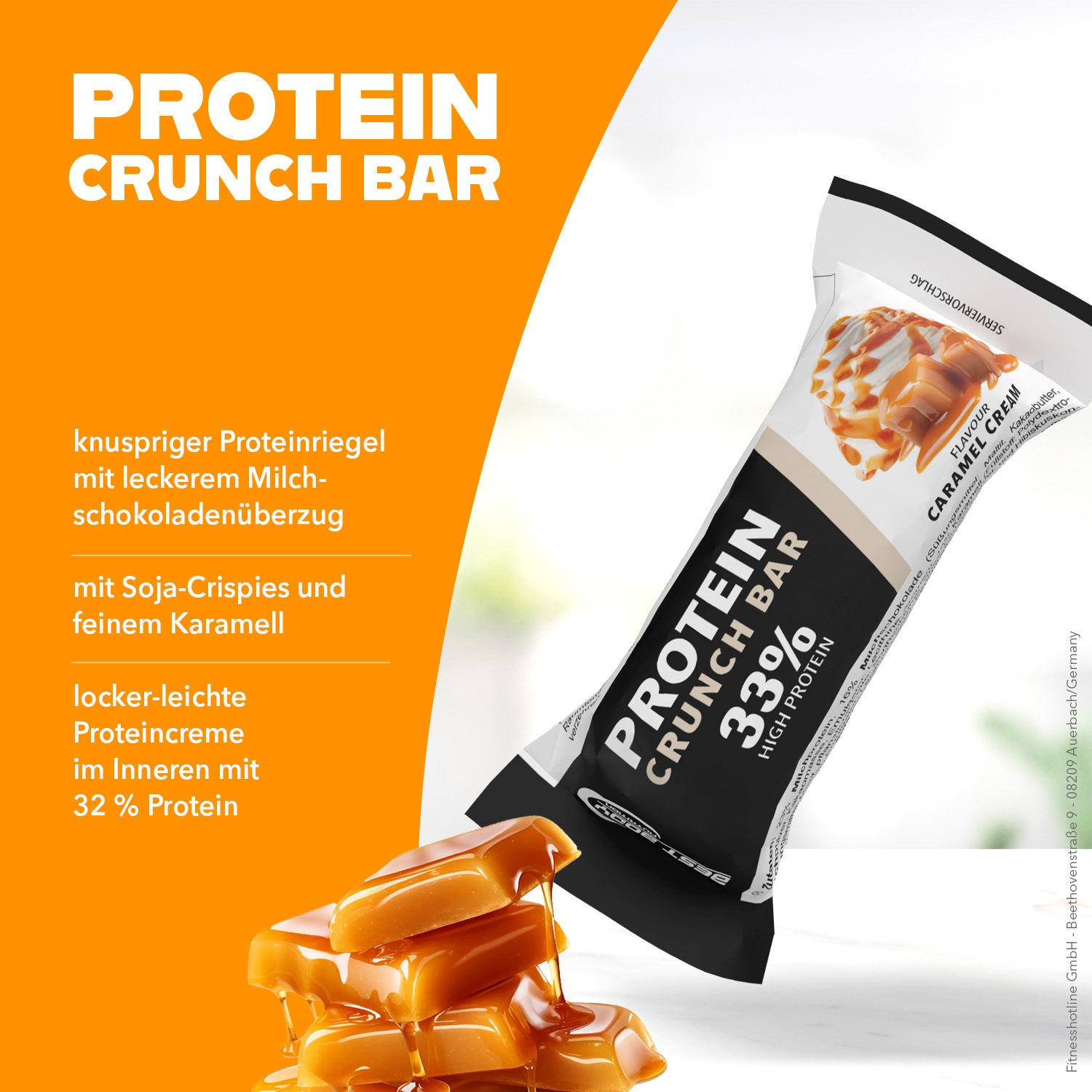 Protein Crunch Bar - Caramel Cream - 35 g Riegel#geschmack_caramel-cream
