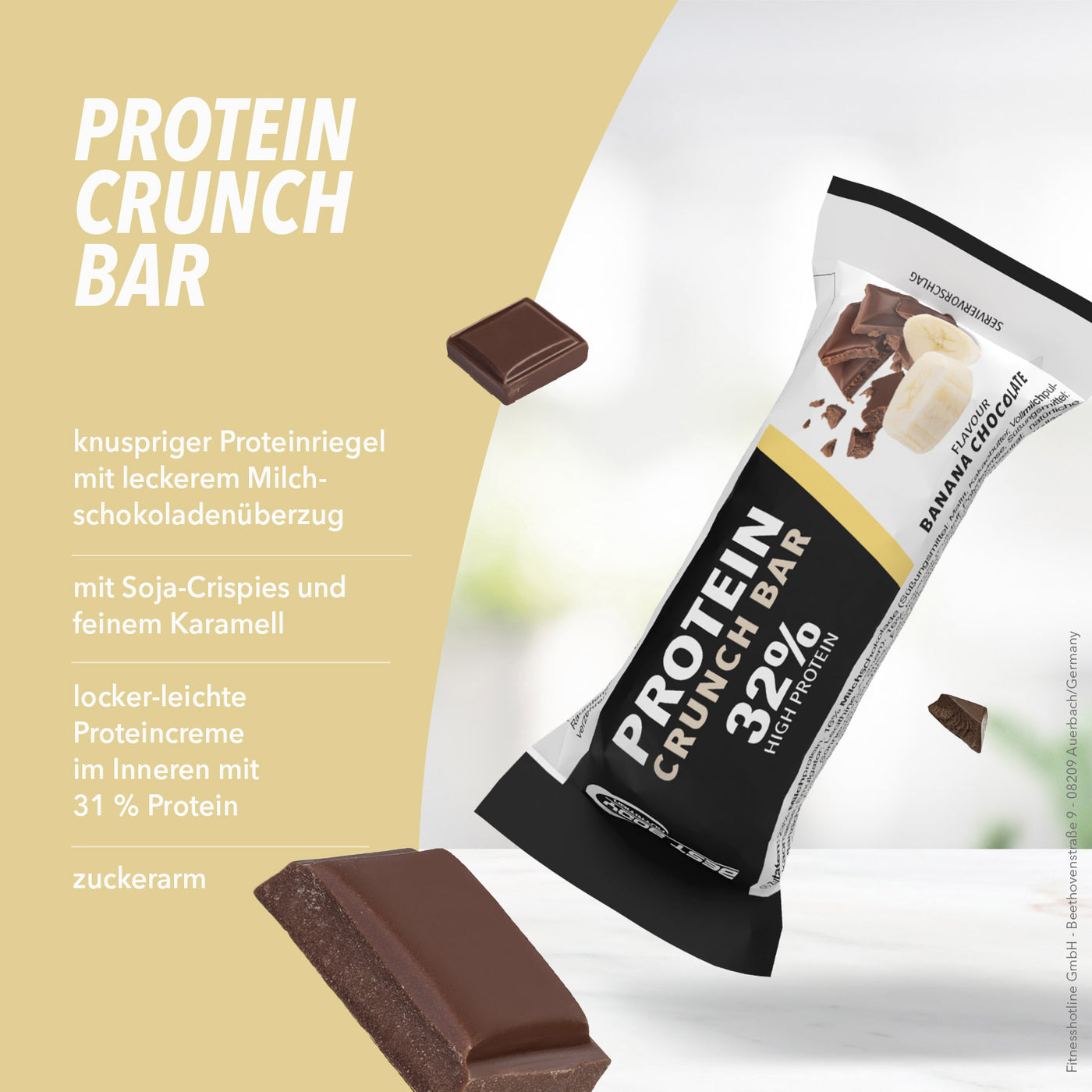 Protein Crunch Bar - Banana Chocolate - 35 g Riegel#geschmack_banana-chocolate