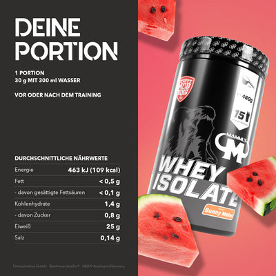 Whey Isolate - Sunny Melon - 460 g Dose#geschmack_sunny-melon