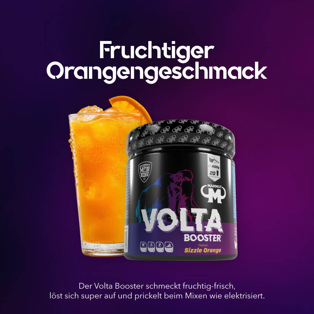 Volta Pre-Workout Booster - Sizzle Orange - 400g Dose#_