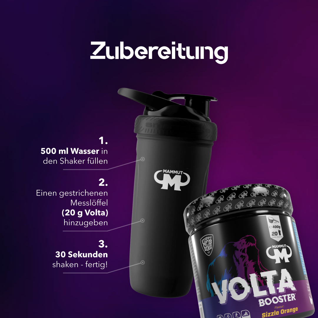 Volta Pre-Workout Booster - Sizzle Orange - 400g Dose#_