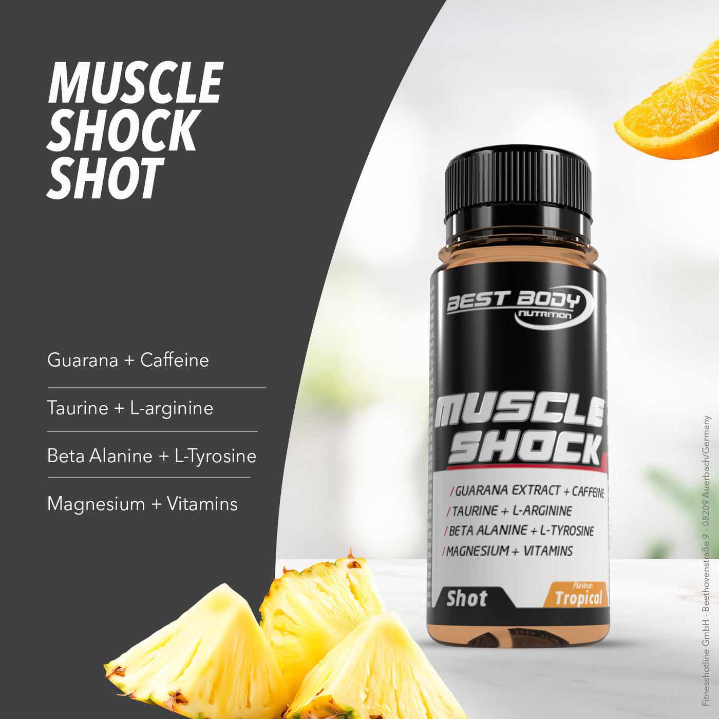 Muscle Shock Shot - Tropical - 12 Shots à 60 ml#_