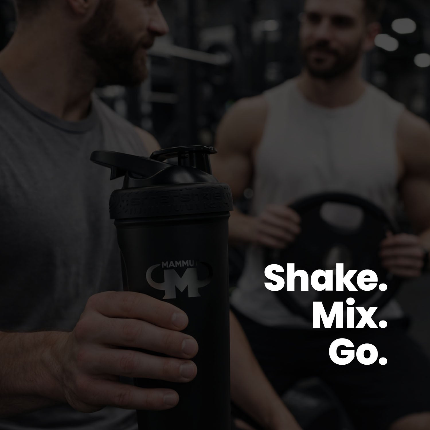 Edelstahl Shaker - Reforce Black Matt - Design Mammut Nutrition - Stück#_